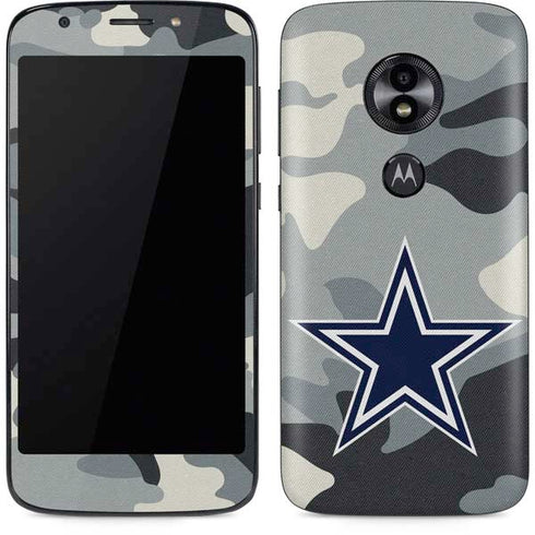 NFL Dallas Cowboys Camo Moto E5 Play Skin